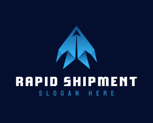 Courier Plane Shipping logo design