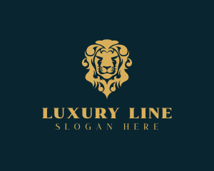 Luxury Antique Lion logo design