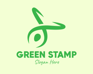 Green Yoga Instructor logo design