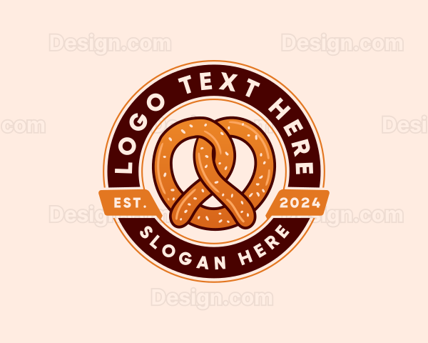 Pretzel Baking Pastry Logo