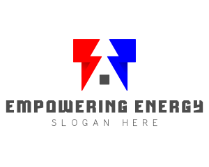 Lightning Bolt Home Energy logo design