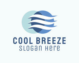 Wind Airflow Cooling  logo design