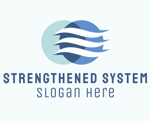 Wind Airflow Cooling  logo design