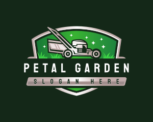 Lawn Mower Grass Cutting logo design