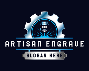 Laser Gear Engraving logo design