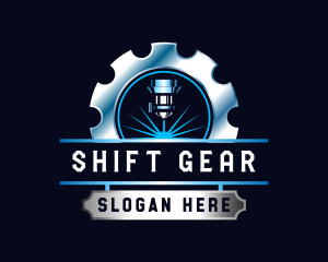 Laser Gear Engraving logo design