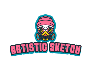 Graffiti Artist Character logo design