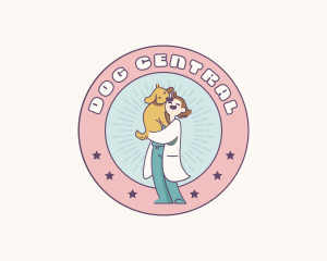 Cute Female Veterinarian logo design