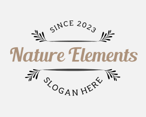 Natural Herbal Leaf  logo design