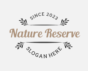 Natural Herbal Leaf  logo design