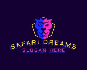 Safari Lion Gaming logo design