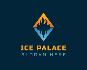 Gradient Fire Ice logo