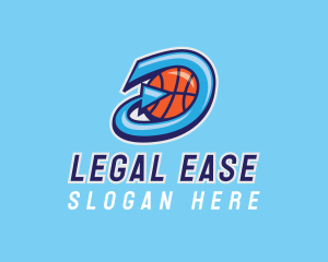 Basketball Team Letter D  Logo