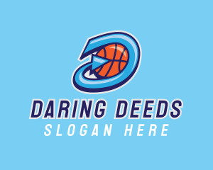 Basketball Team Letter D  logo design