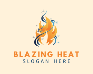 Heat & Cool Energy logo design