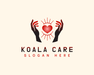 Love Hand Care logo design