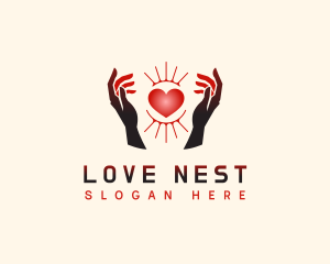 Love Hand Care logo design