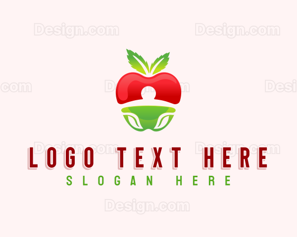 Apple Fresh Fruit Logo