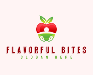 Apple Fresh Fruit logo design