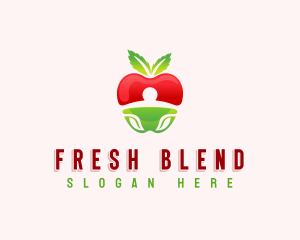 Apple Fresh Fruit logo design