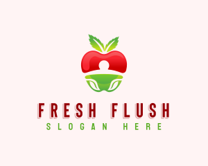 Apple Fresh Fruit logo design