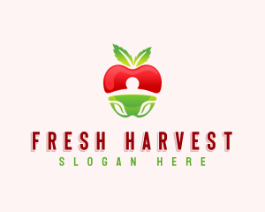 Apple Fresh Fruit logo design