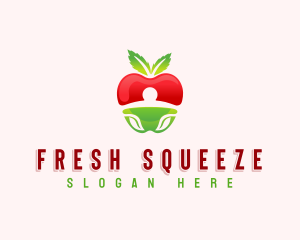 Apple Fresh Fruit logo design