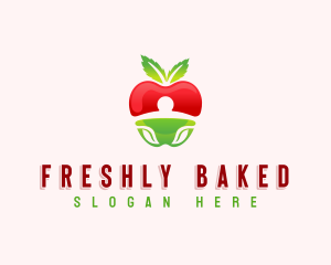 Apple Fresh Fruit logo design