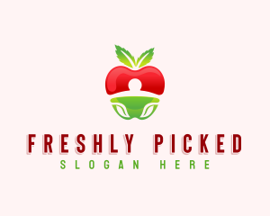 Apple Fresh Fruit logo design