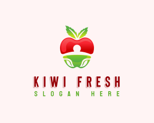 Apple Fresh Fruit logo design