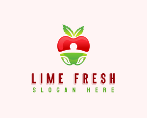 Apple Fresh Fruit logo design