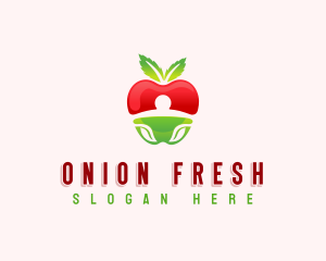 Apple Fresh Fruit logo design