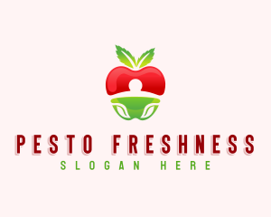 Apple Fresh Fruit logo design