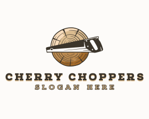 Wood Saw Carpenter logo design