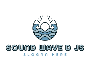 Beachwear Sea Waves logo design