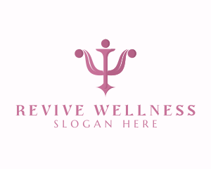 Wellness Psychiatry Counseling logo design