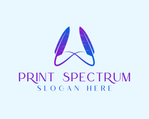 Quill Pen Infinity logo design