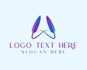 Composition - Quill Pen Infinity logo design