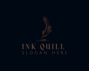 Quill Feather Signature logo design