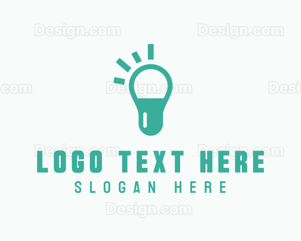 Capsule Light Bulb Logo