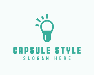 Capsule Light Bulb logo