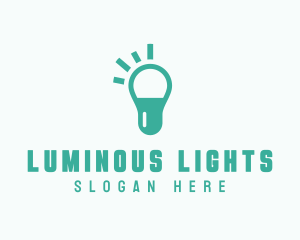 Capsule Light Bulb logo design