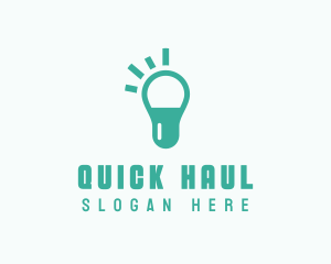 Capsule Light Bulb logo design