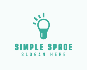 Capsule Light Bulb logo design