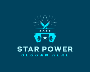 Star Power Cleaner logo design