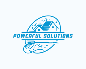 Sanitation Pressure Washing  logo design