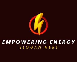 Flash Lightning Energy logo design