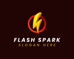 Flash Lightning Energy logo design