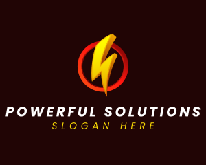 Flash Lightning Energy logo design