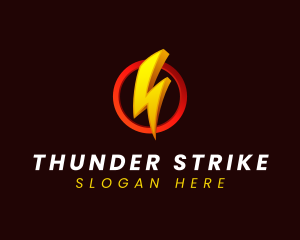 Flash Lightning Energy logo design